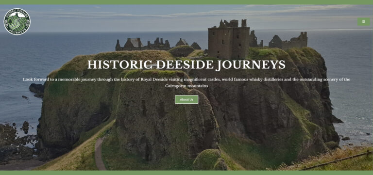 Aberdeen Website Design Historic Deeside Journeys