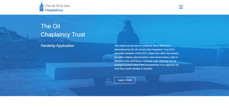 Oil and Gas Chaplaincy Website Design Aberdeen