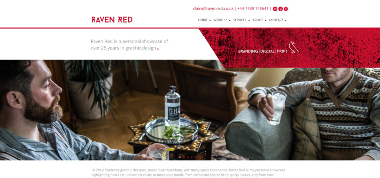 Raven Red Graphic Design Web Design