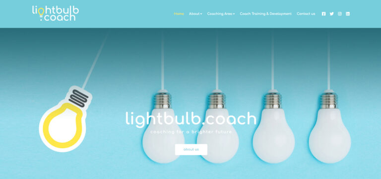 Lightbulb Coach Website Design Aberdeen