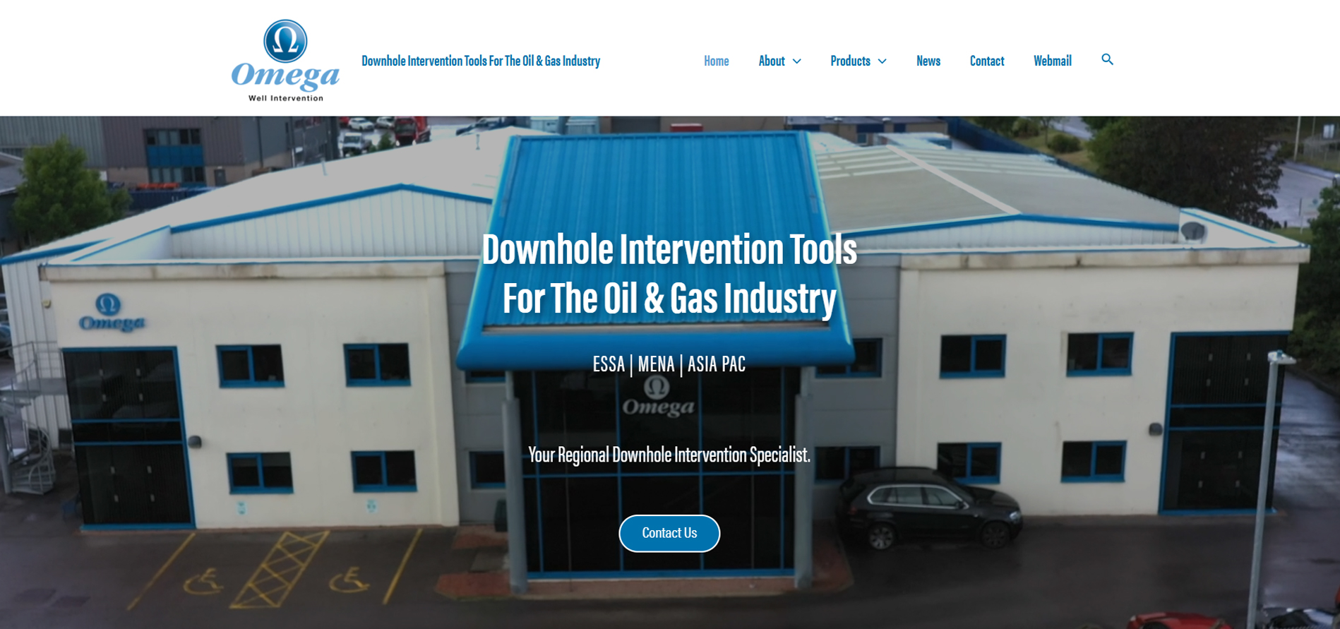 Omega Well Intervention Website Design Aberdeen