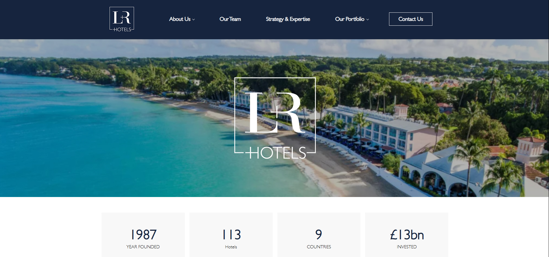 LR Hotels Website Design