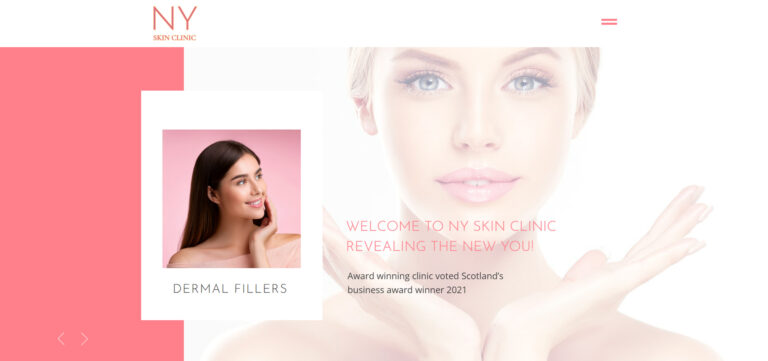 NY Skin Clinic Website Design Aberdeen
