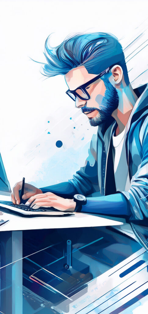 Storm Website Design Aberdeen Web Designer at work