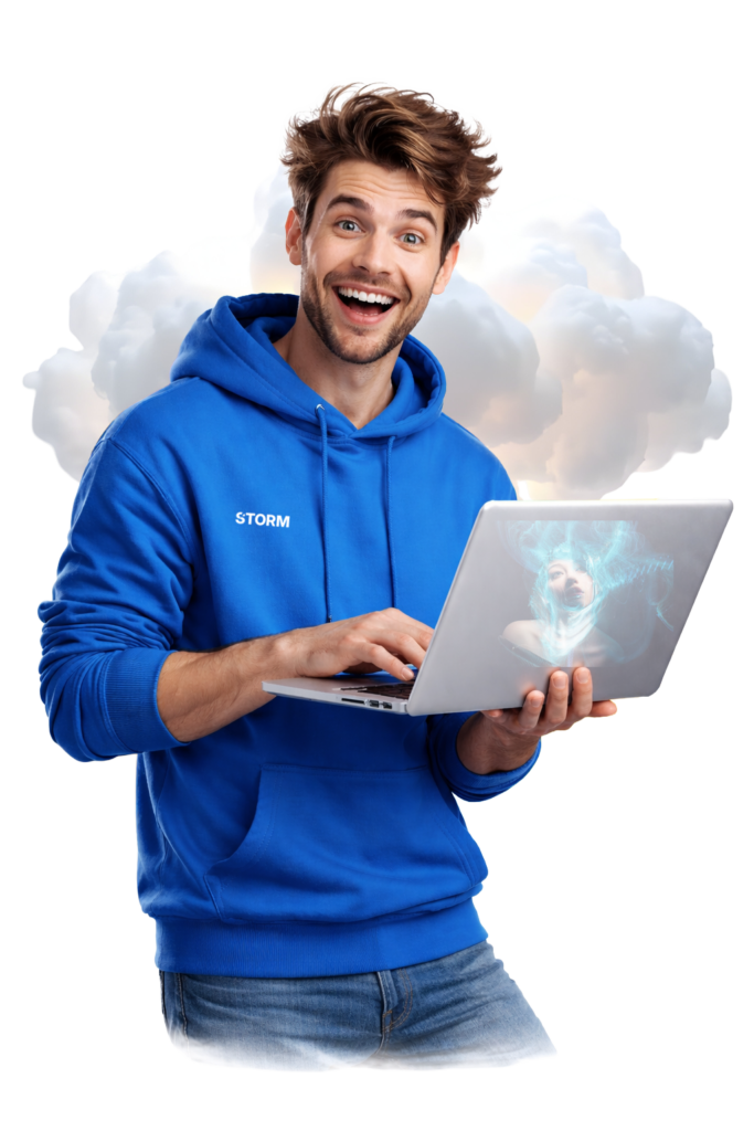 Aberdeen Website Design man with laptop