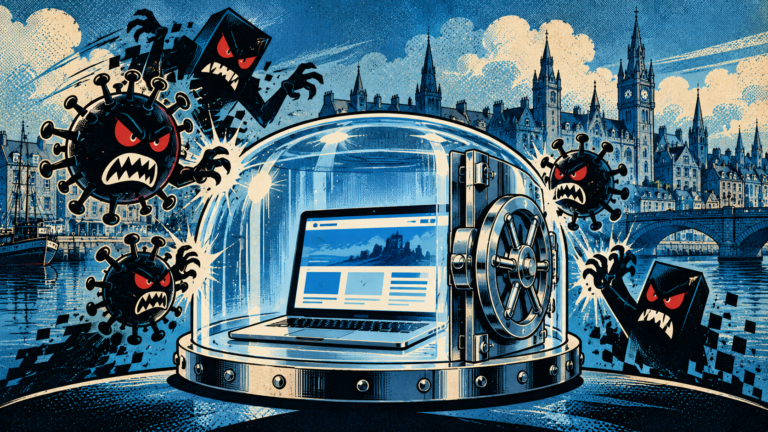 Cyber Vault Over Aberdeen Harbour